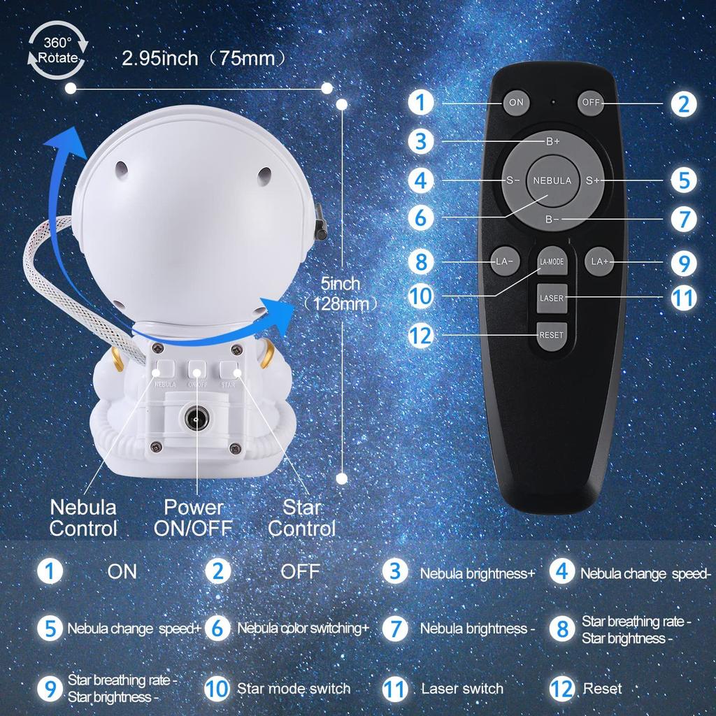 Proyector Nebulosa Astralight 360°