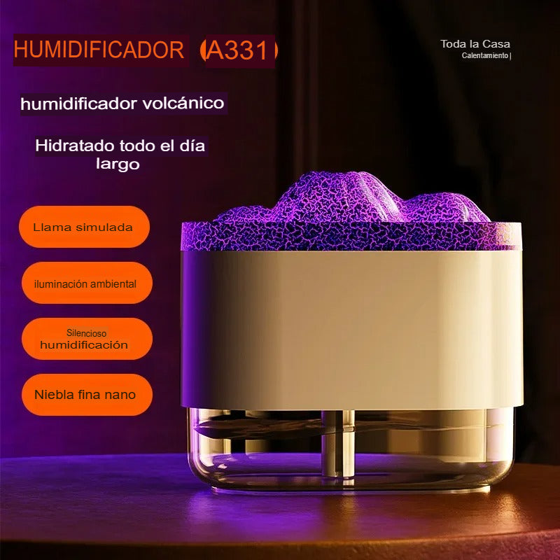 Humificador Volcán  purificador de aire (Aromaterapia)